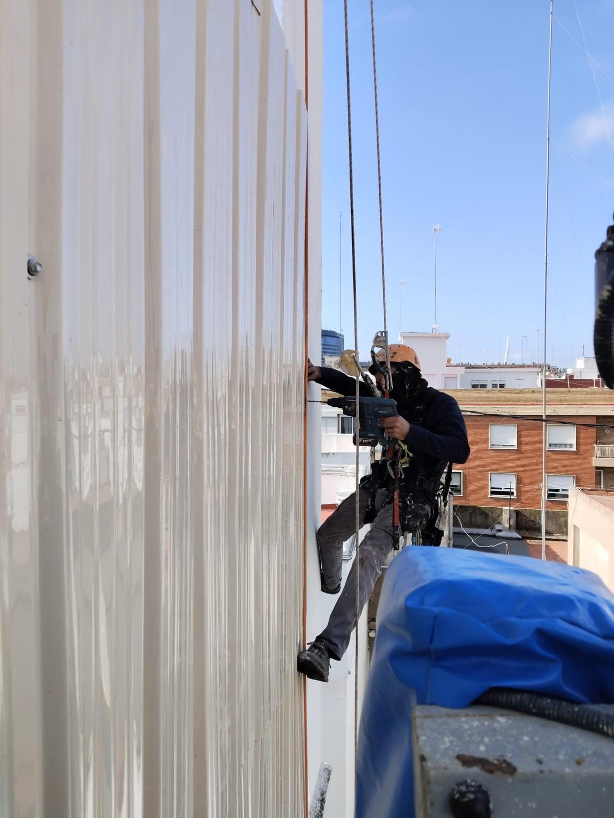 Intervención con taladro